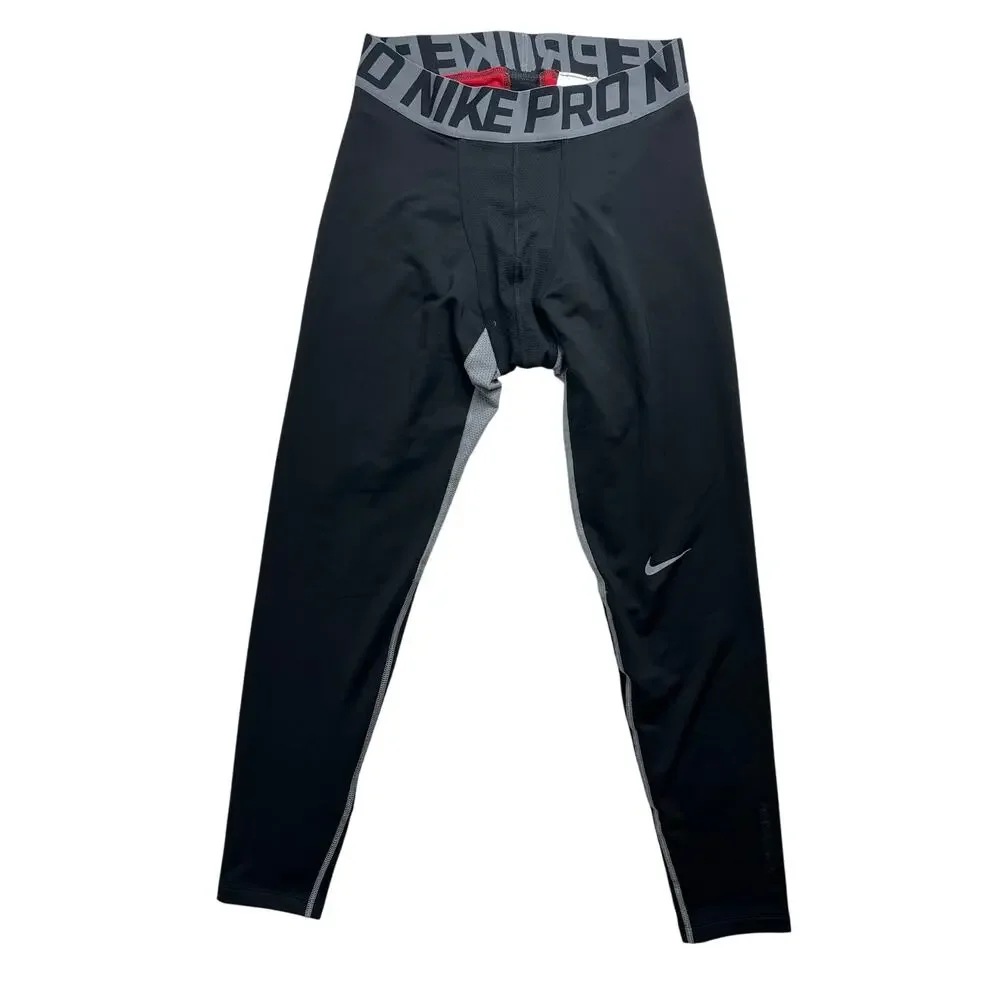 4-89 NIKE PRO Men's Dri-Fit Combat Tights Base Layer Black XL